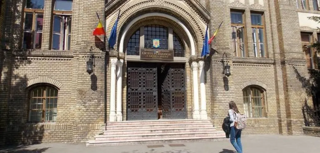 Protest al elevilor la Liceul Pedagogic din Timișoara. VIDEO!