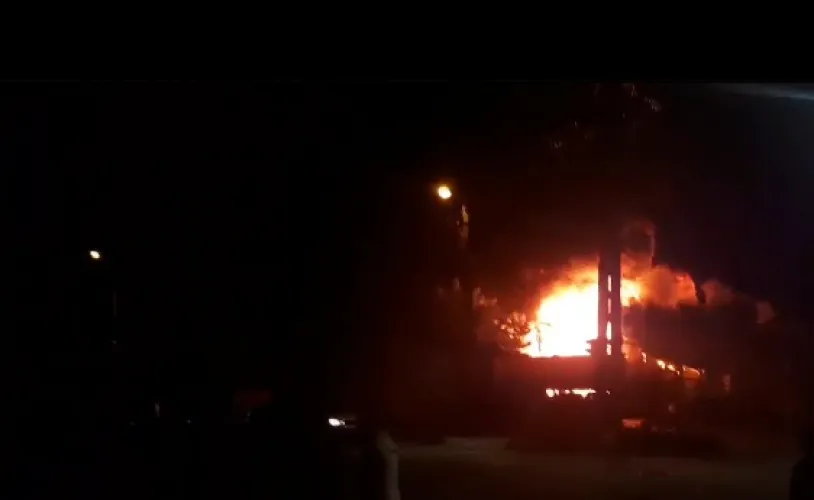 Fosta redacție a ziarului Timișoara, în flăcări