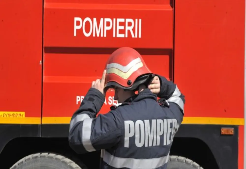 Accident de circulatie la Timisoara, mașină în flăcări