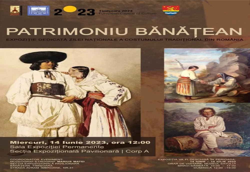 La Muzeul Satului Bănățean pot fi admirate ținute tradiționale din zona de câmpie din vestul țării