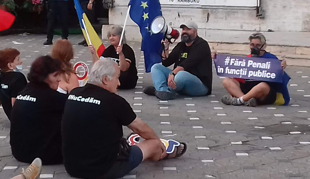 Protest în Piața Victoriei, la Timișoara