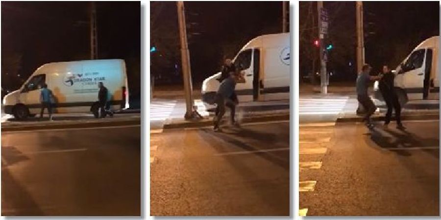 Doi șoferi s-au luat la pumni în plină stradă la Timișoara. Video
