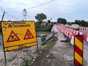 Etapă spectacol pe șantierul Podului Dragalina