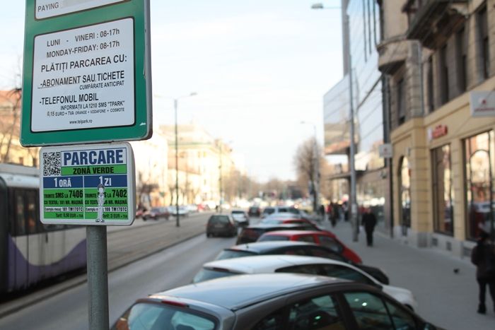 Primăria Timișoara, amendă pentru plata parcărilor din oraș
