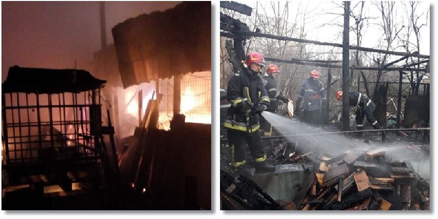 Incendiu lângă o sală de evenimente din Timișoara. De la ce a pornit focul?