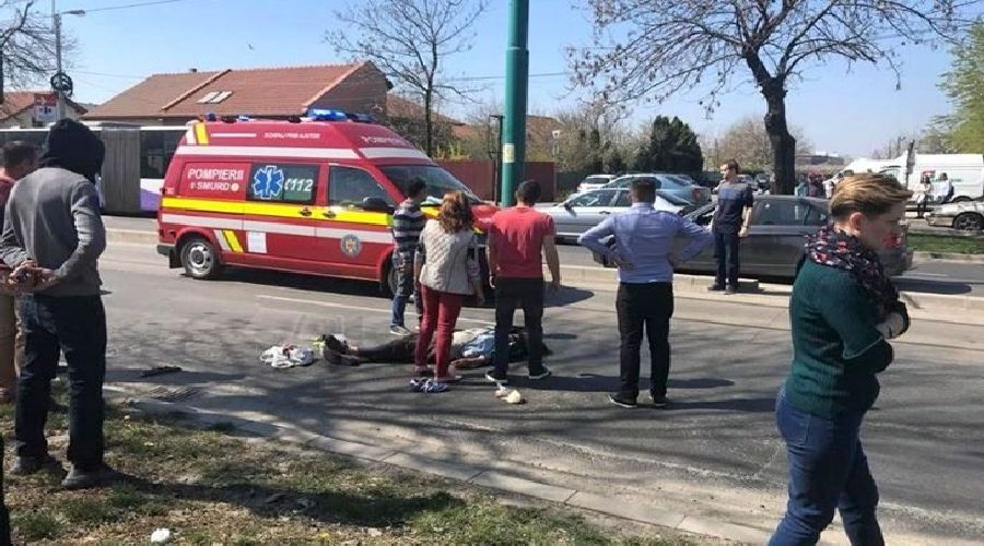 Bărbat lovit de mașină pe o șosea din Timișoara