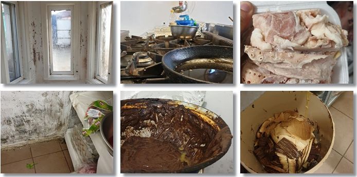 Imagini horror din bucătăria unei firme de catering din Timișoara. Asigura mâncare pentru un spital și mai multe grădinițe din oraș