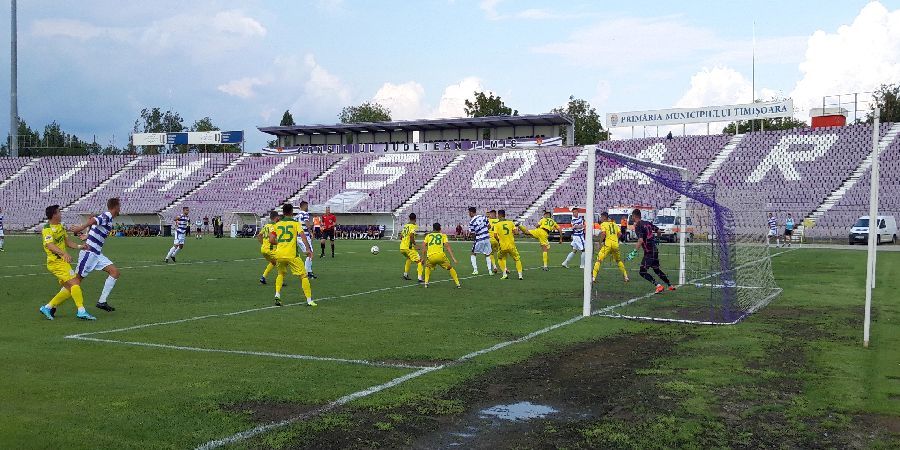 Timișoara, cu o singură echipă în șaisprezecimile Cupei României la fotbal