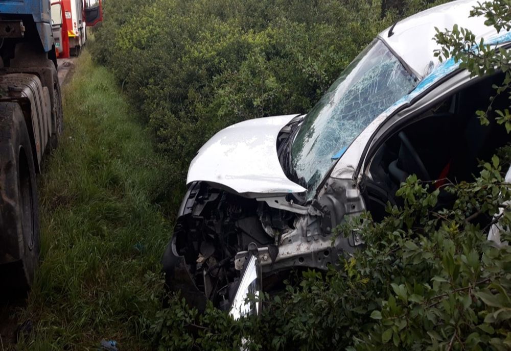 Accident la intrarea pe autostradă