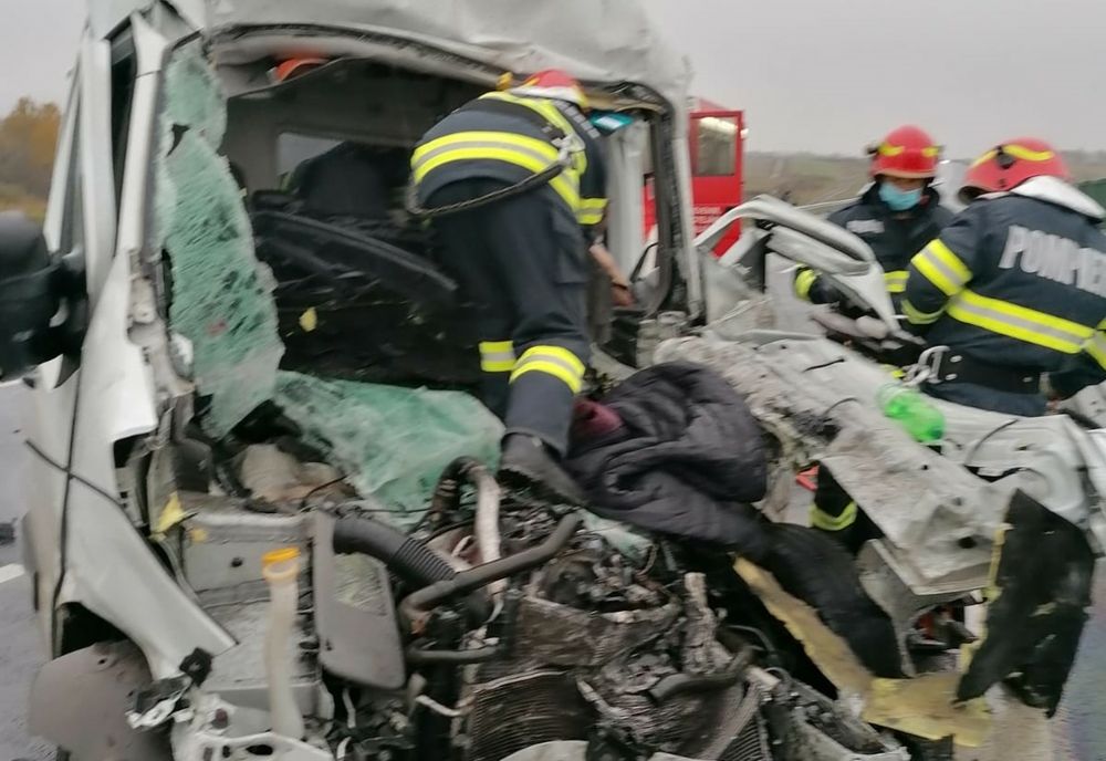 Accident cumplit pe autostradă, în județul Timiș. A intervenit descarcerarea