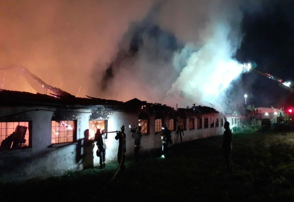 Pompierii au stabilit cauza incendiului care a devastat o hală de mobilă de lux