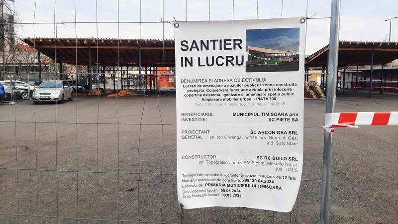 ACUZAȚII GRAVE PE TEMA PIEȚEI 700 DIN TIMIȘOARA: „SIFONARE MASIVĂ DE BANI PUBLICI”