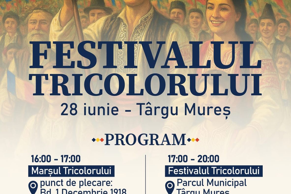 MARȘUL TRICOLORULUI UNEȘTE PATRIOȚII LA TÂRGU MUREȘ: EVENIMENT DE MÂNDRIE NAȚIONALĂ