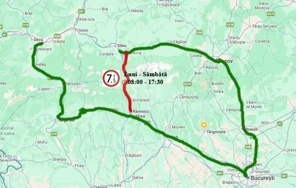 Restricții de circulație pe Valea Oltului