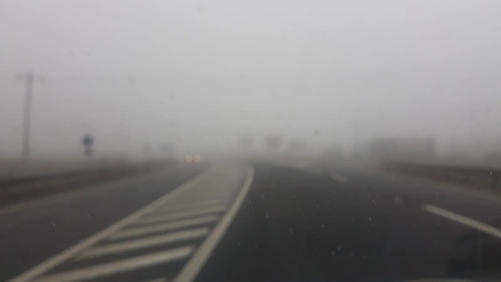 Ceață densă în România