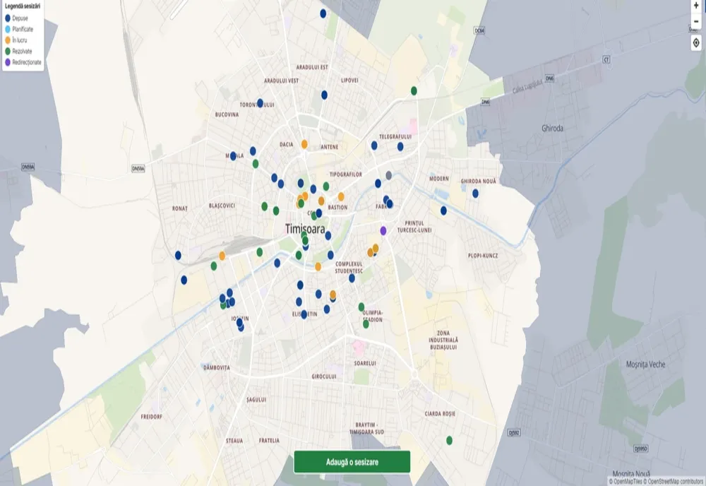 O nouă platformă pentru sesizări la Primăria Timișoara