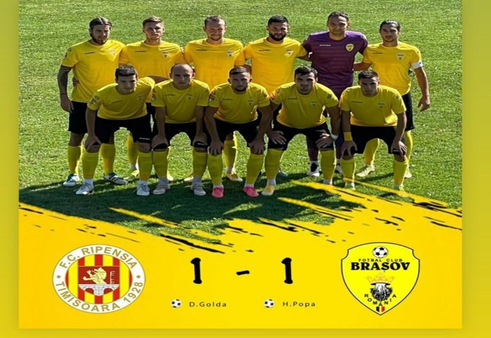 LIGA 2: FC Brașov a obținut al treilea punct al sezonului