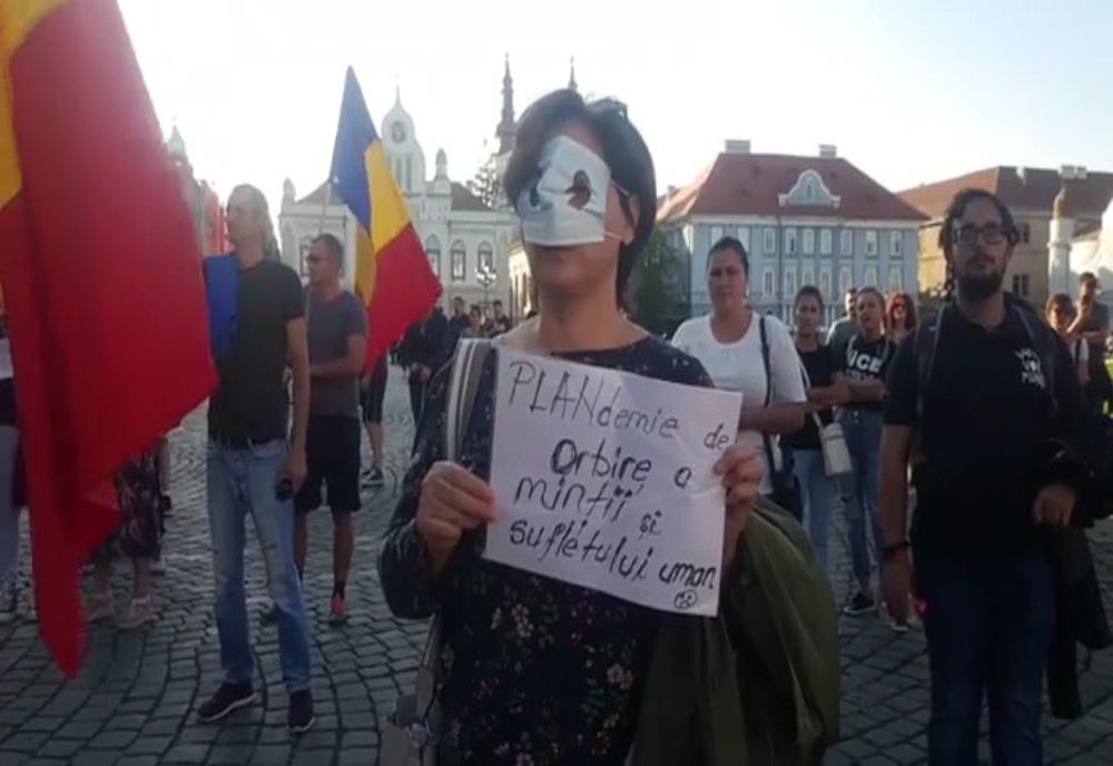 Protest față de restricții, la Timișoara