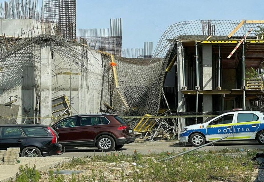 Un muncitor a fost rănit pe un şantier unde s-a prăbuşit un planşeu