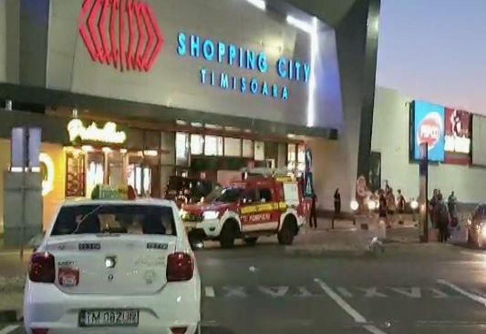 Incendiu la un mall din Timișoara