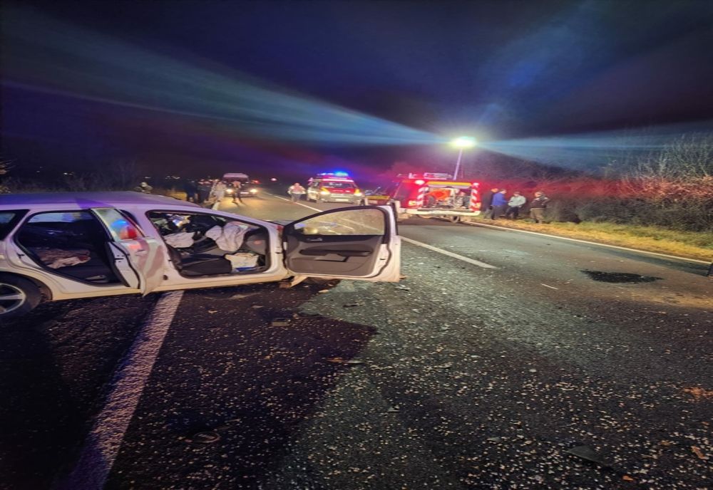 Accident mortal în județul Timiș, după ce un șofer a intrat într-o depășire riscantă