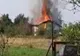 Casă distrusă după un incendiu puternic în Timiș