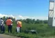 Accident violent în apropiere de Timișoara. O mașină a ajuns peste cap în șanț