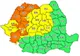 Cod galben și portocaliu de vreme rea în vestul țării, avertizare meteo reactualizată
