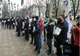 Protest al polițiștilor și gardienilor în fața Prefecturii Timiș