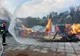 Incendiu la un gater din județul Timiș: pagubă imensă, un om rănit