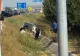 Autospecială de Poliție, proiectată într-un șanț după ce a fost lovită de o mașină, în județul Timiș